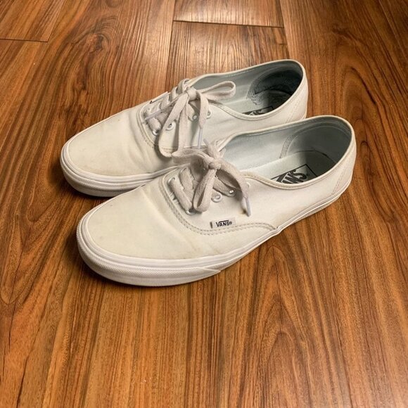 Authentic True White Vans - Picture 1 of 4